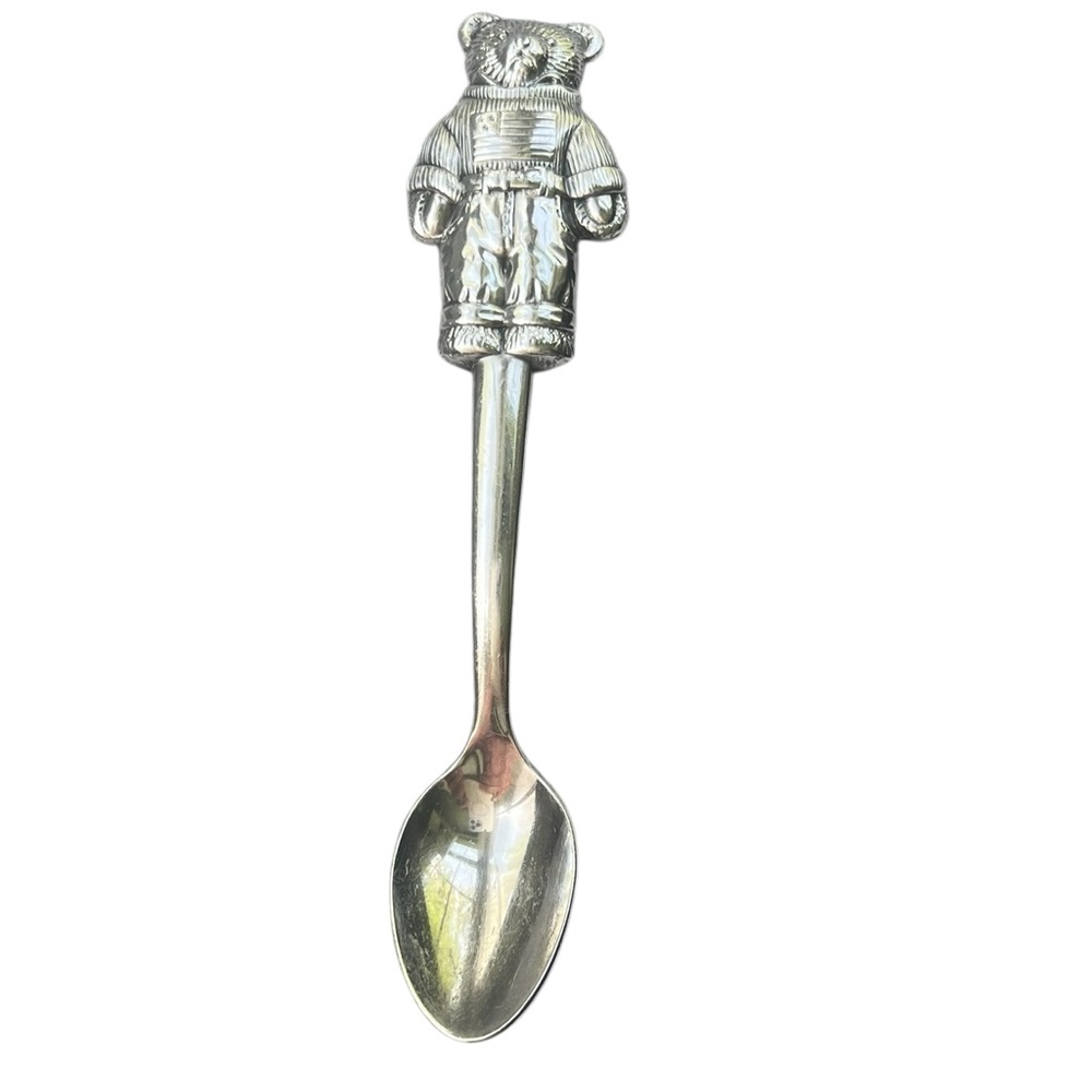Polo Bear Ralph Lauren USA Sweater Teddy Bear Silverplate Infant Spoon